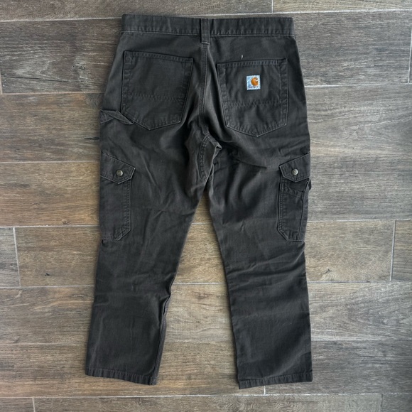 CARHARTT RELAXED STRAIGHT RIPSTOP DOUBLE-FRONT CARGO PANTS BROWN #: B342-DFE 31x - Picture 7 of 8